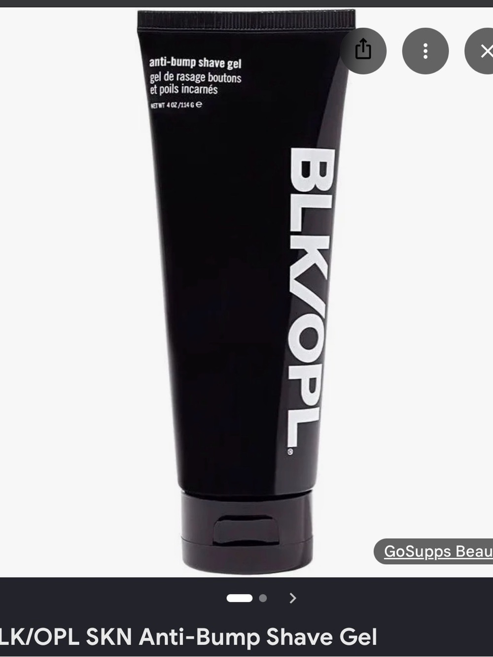 Anti-Bump Shave Gel — Black